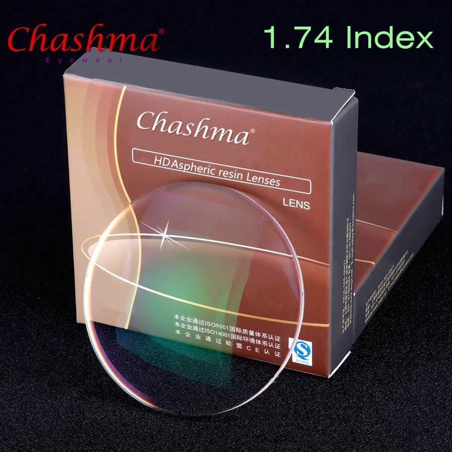 Линзы для близорукости/дальнозоркости/пресбиопии с покрытием индекс 1 74|prescription