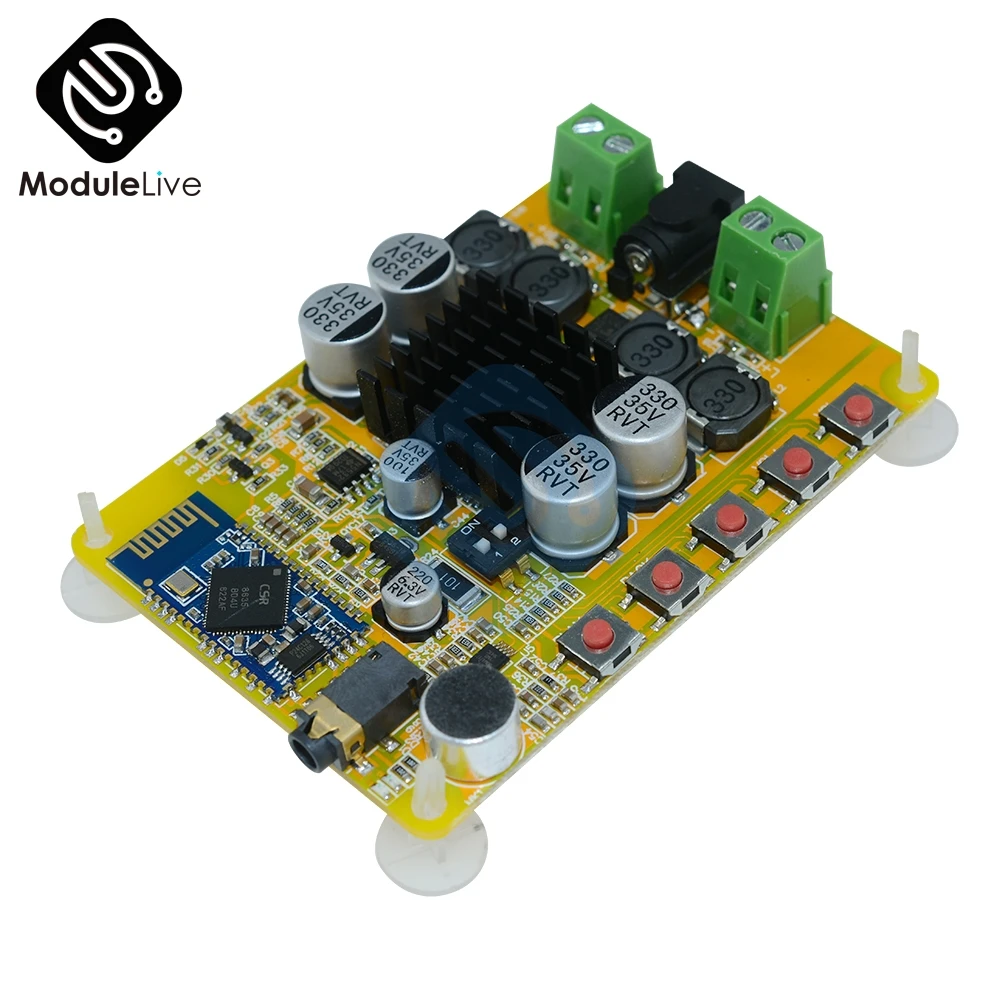 TDA7492 2x50 Вт сборка Bluetooth 4 0 CSR8635 Стерео Усилитель мощности доска 50 + Вт|Детали и