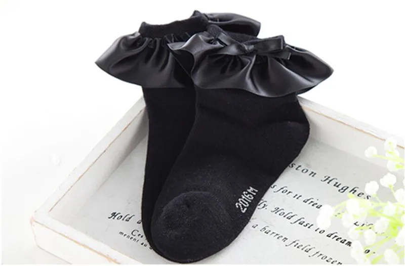 5 пар/лот, осенние детские носки нежных цветов, короткие носки в стиле ретро с кружевными оборками и оборками Детские носки принцессы для маленьких девочек от 0 до 7 лет