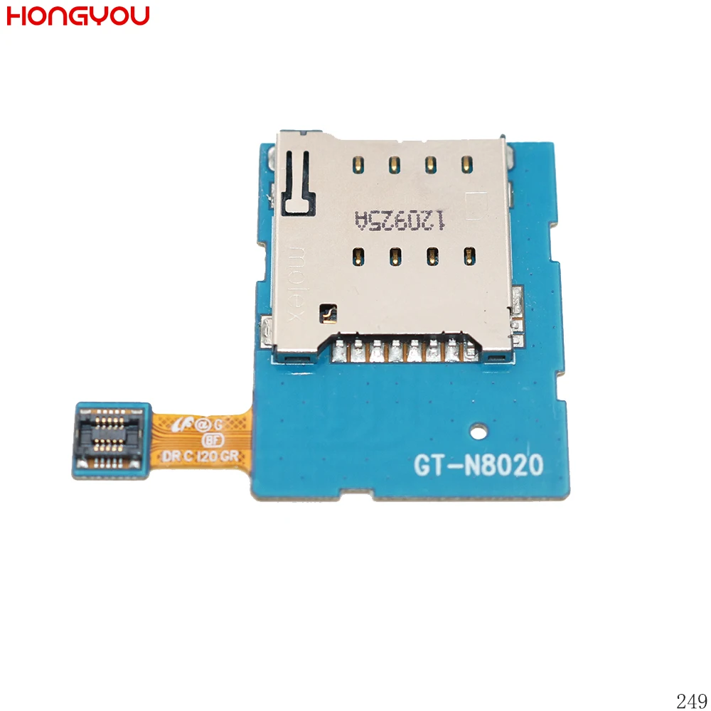 

SIM Card Reader Holder Tray Slot Flex Cable For Samsung Galaxy N8020 GT-N8020