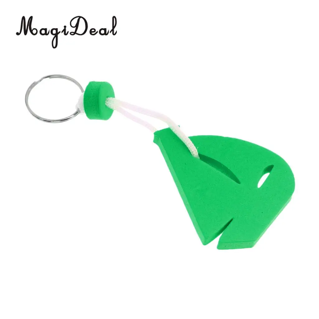 MagiDeal 4pcs Yachting Boating Canoe Drifting EVA Foam Floating Key Chain Key Ring- Sailing Boat