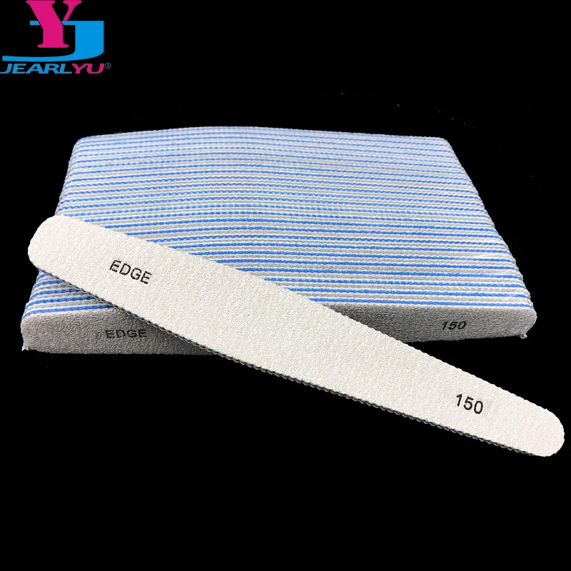 50 Pcs/Lot Thick Professionnel Washable File 150/150 Grit Acrylic Nails File Block Buffer Accessories Tools Manicure Consumables