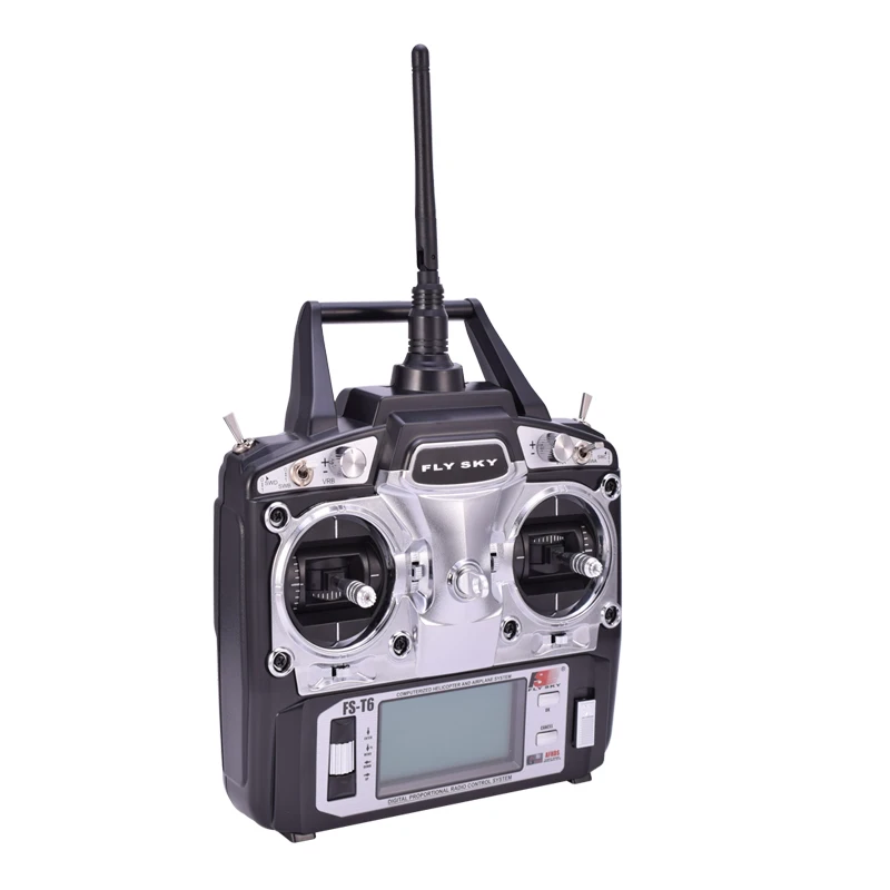 Flysky FS T6 6ch 2 4g с ЖК экраном RC передатчик + R6B приемник для самолета Heli