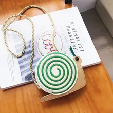 Детские Сумки из искусственной кожи; сумки-мессенджеры для маленьких девочек с изображением божьей коровки, улитки, пчелы; сумка на плечо; детская сумка через плечо на молнии