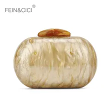 Акриловый дневной клатч, женская сумочка белого цвета с жемчугом, вечерняя круглая сумка, летняя Роскошная брендовая, Прямая поставка