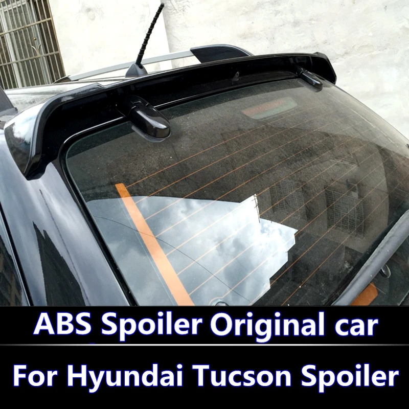 Для Hyundai Tucson спойлер 2005 2012 Высокое качество абс материал заднее крыло автомобиля