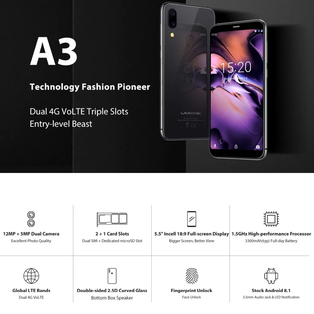 Global UMIDIGI A3 5.5\