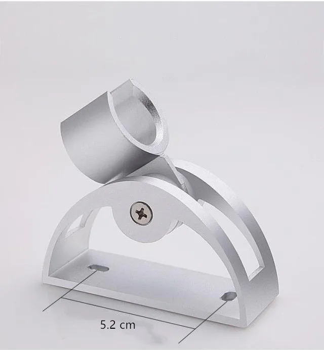 Curved Seat Aprince принадлежности для ванной комнаты Космический алюминиевый держатель для душа кронштейн-крючок алюминиевое сиденье Алюминиевый нижний держатель для душа - Цвет: Curved Seat