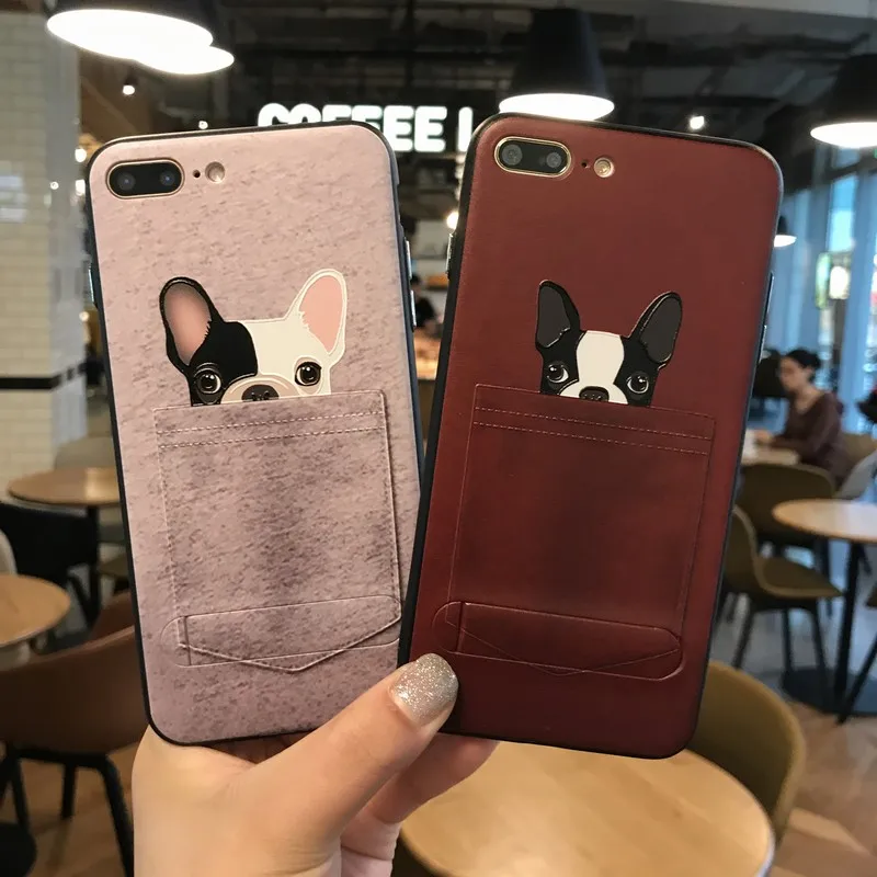 Portefeuille For iPhone 7 Plus Case Cartoon Cute Invisible Kickstand Holder Back Cover For Apple iPhone 6 S 6S 6plus Accessories (11)