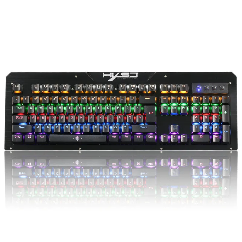 HXSJ-2600 Gaming Mechanical Keyboard USB Wired Teclado RGB Backlit Blue Switch Keyboard for Desktop Laptops Computer PC Gamer HXSJ-2600 Gaming Mechanical Keyboard USB Wired Teclado RGB Backlit Blue Switch Keyboard for Desktop Laptops Computer PC Gamer
