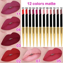 Макияж матовая помада длинная стойкая Губная помада Косметика модный стиль матовая Водонепроницаемая Помада для губ