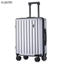 Klqdzms ABS+ PC бленда для объектива 20/24/28 дюймов чемодан на колесах для путешествий сумка на колёсиках Чемодан крутящееся колесо для ручной клади посадки Для мужчин Для женщин Чемодан туда и обратно