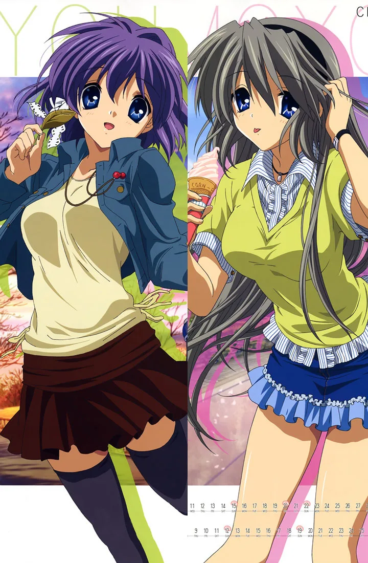 Наволочка с аниме CLANNAD персонажи сексуальная девушка Furukawa Nagisa otaku Dakimakura наволочка