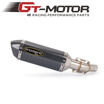 

Motorcycle Slip-On Middle Pipe Link Muffler Pipe Exhaust System Slip On For KAWASAKI NINJA 250SL Z50SL 2015-2017 NINJA250SL