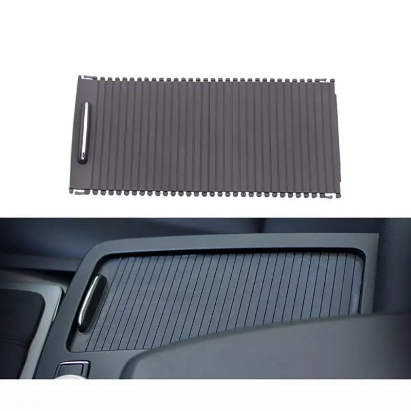 Center Console Water Cup Holder Panel Roller Cover Cap Black for Mercedes Benz W204 W212