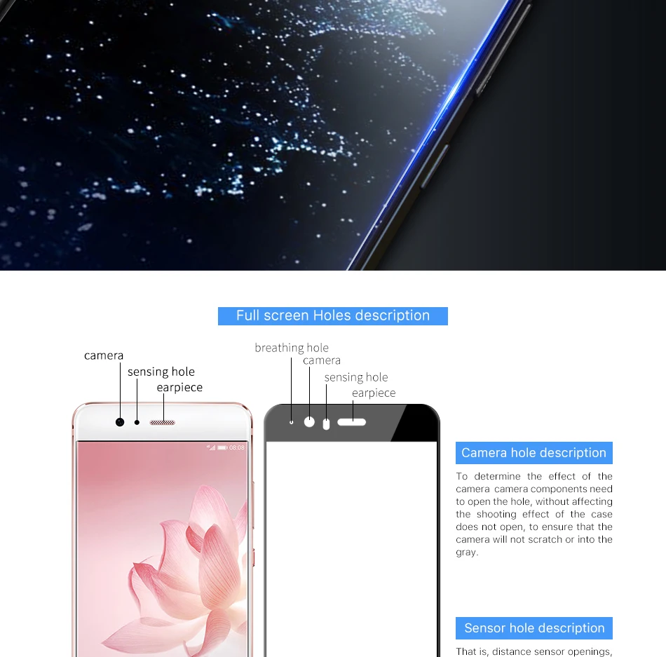 PZOZ huawei p10, закаленное стекло, полное покрытие, основная защита экрана hawei p 10, защитная пленка 2.5D, huawei p10, стекло 5,1 дюйма, 4 Гб