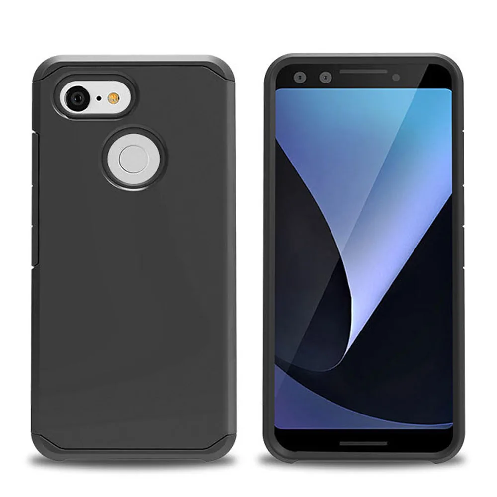Для Google Pixel 3 / XL XL3 чехол 2 в 1 гибридный прочный Чехол Облегающий мягкий ТПУ и