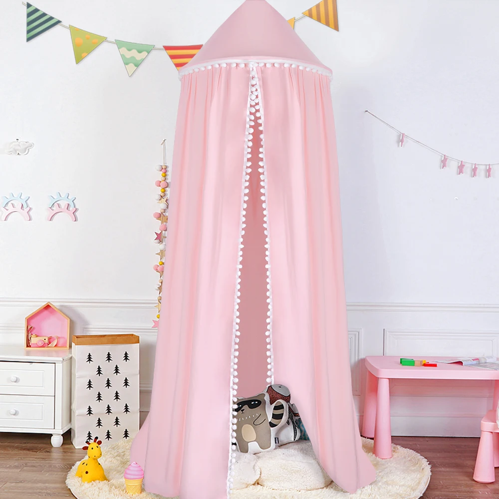 Urijk Student Bed Mosquito Net Room Decor for Children Girls Pink