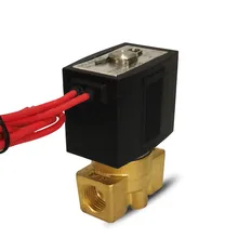 Free shipping Normally closed water solenoid valve,brass air valves Direct Acting DN08 1/4''AC220V AC110V DC24V
