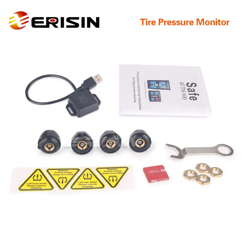 Erisin ES341 USB TPMS модуль контроля давления в шинах|Датчик шинах| |