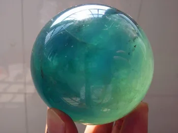

free shipping j00633 NATURAL Fluorite quartz crystal sphere ball healing