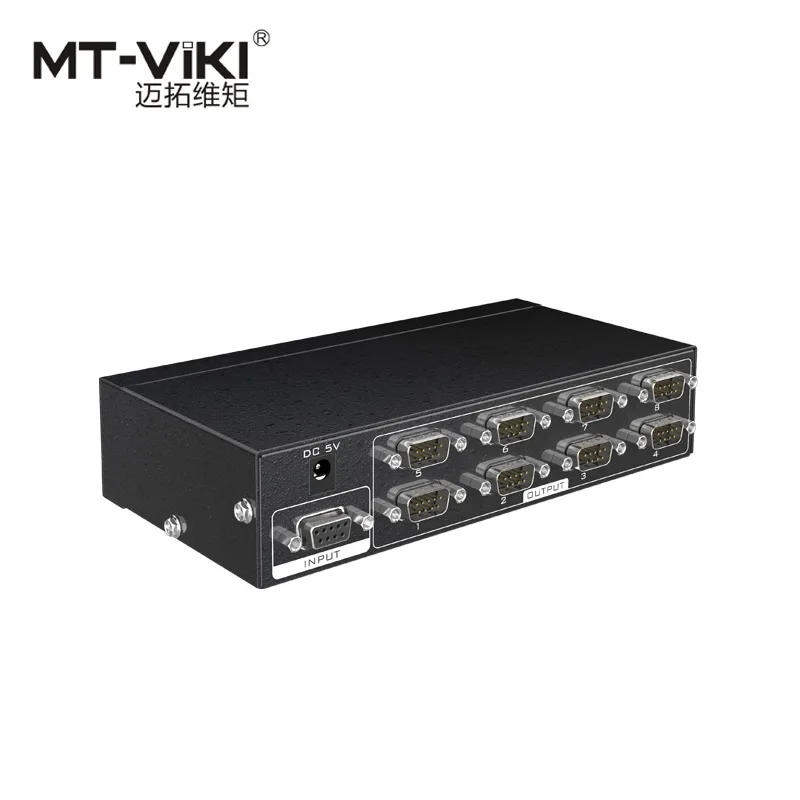 

MT-RS108 DB9 pin splitter RS232 serial port distributor 1 into 8 out of industrial control protocol transmission MT-RS108