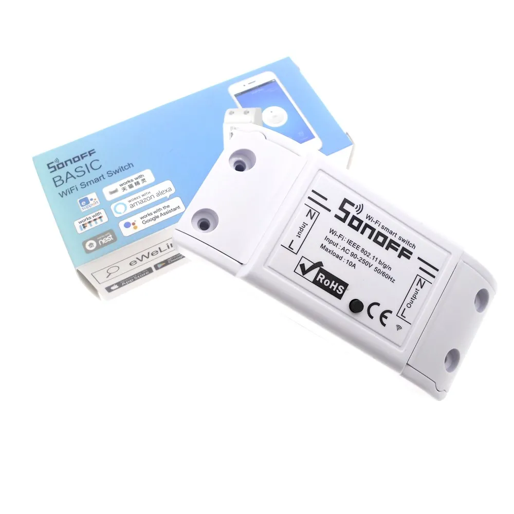 

SONOFF Basic Smart Home With ABS Mobile Handbags APP Socket Timer Remote Control Switch Module for