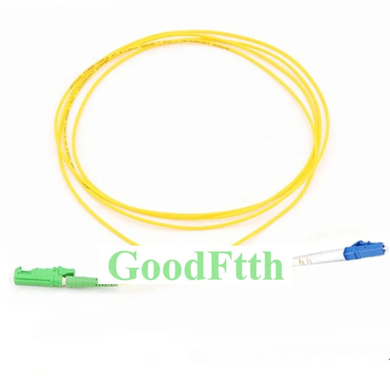 Волоконный соединительный кабель E2000/APC-LC/UPC SM симплекс GoodFtth 1-15 м