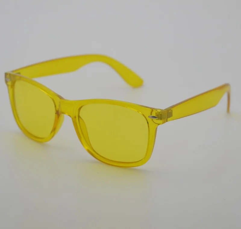 Trendy Yellow Color Therapy Sunglasses Sunglasses AliExpress