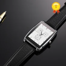 Роскошный кожаный ремень Bluetooth Смарт-часы для мужчин и женщин BT4.0 телефон часы smartwatch saat поддержка Шагомер сна сердечного ритма