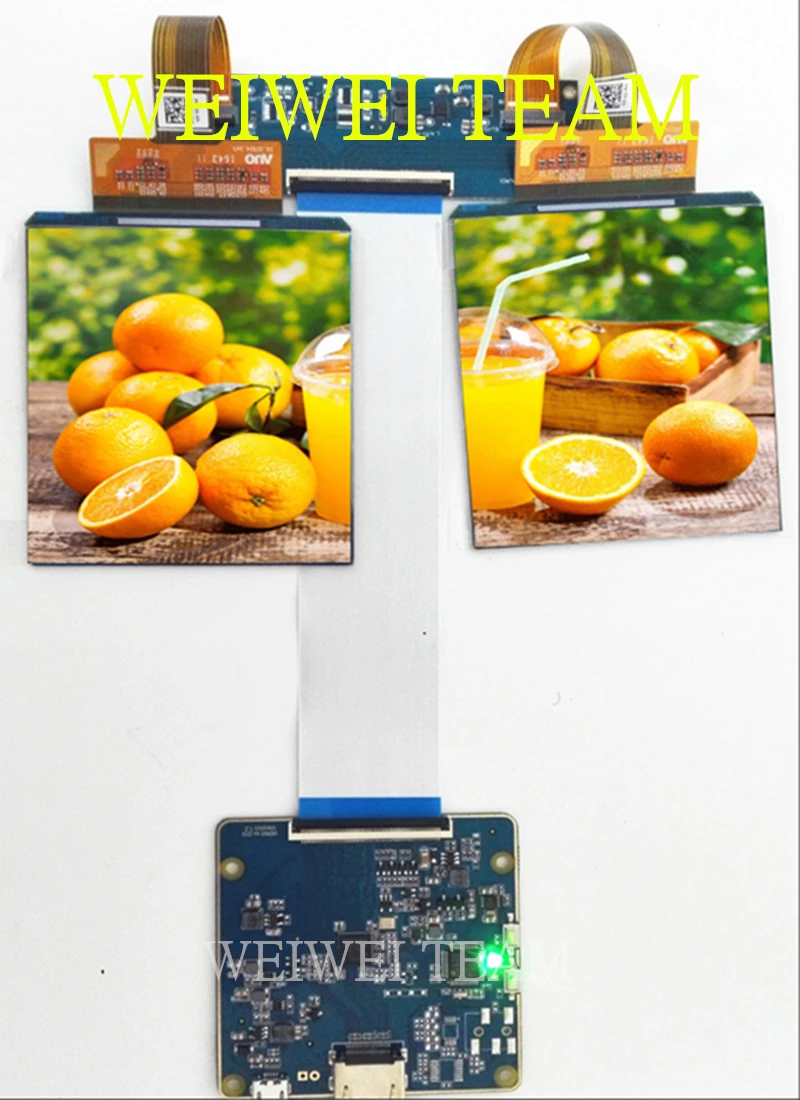 

HDMI-MIPI board 3.81 90hz 1080*1200 dual oled AMOLED Micro vr lcd display screen for VR Hamlet headsets Accept Customization