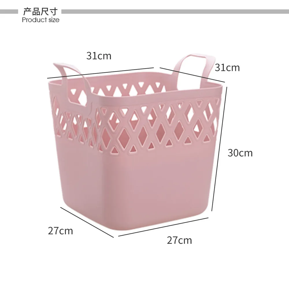 Квадратная пустотелая корзина для ванной комнаты, корзина для белья, пластиковая корзина для хранения одежды, корзина для хранения грязной одежды wx9211522