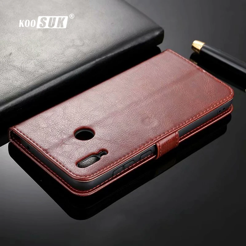 

HUAWEI Honor Note 10 Leather Cover Koosuk Retro Flip Phone Case For Huawei Honor Note 10 Wallet Stand Skin Holder Protect Bags