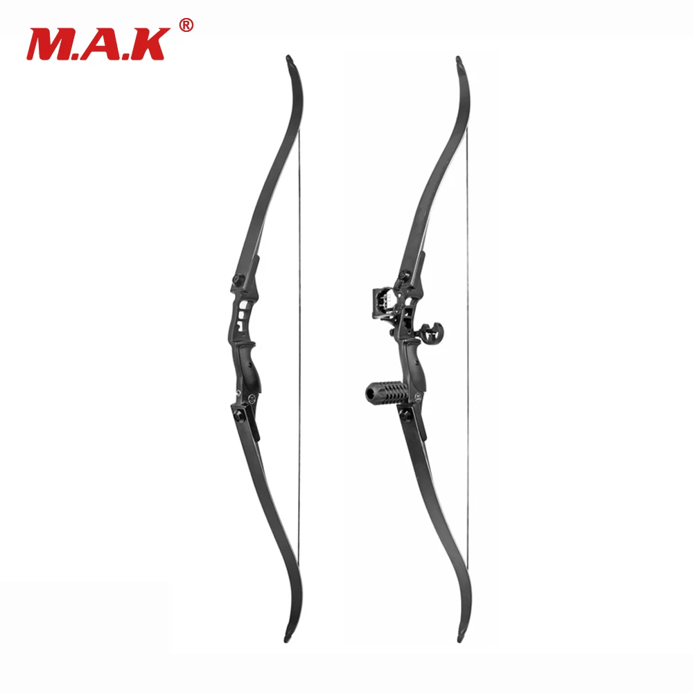 Arco recurvo de 30-50 Lbs longitud 54 pulgadas longitud del elevador 17 pulgadas arco de caza Americano para la práctica de caza con arco - 1