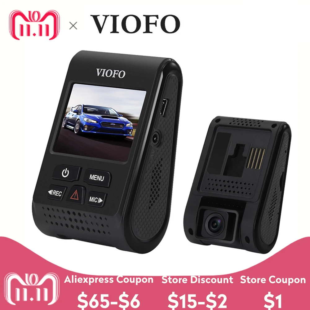 

VIOFO A119 With GPS Module 2.0" Car DVR Novatek OV4689 1080P Dash Camera 160Degree H.264 Video Detector Motion Detection Dashcam