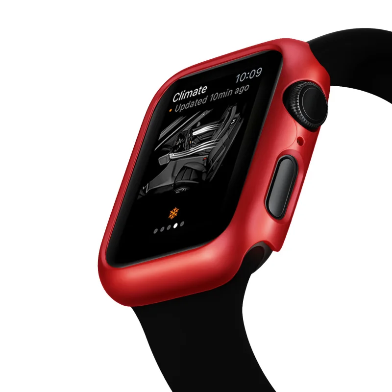 Для apple watch series 4 3 2 Чехол для iwatch 5 4 протектор Жесткий ПК Рамка Тонкий Ультратонкий матовый чехол для кожи 38 40 42 44 мм