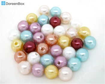 

Doreen Box hot- 200 PCs Mixed Imitation Pearl Round Beads 10mm Dia.(B05254)