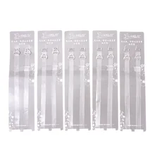 5 пар прозрачные бретели для бюстгалтера регулируемое невидимое нижнее белье с кристаллами лямки высокая эластичная полоса прозрачный черный