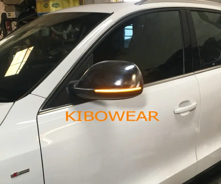 Kibowear для Audi Q5 SQ5 8R Q7 4L динамический мигалка светодиодный поворотник зеркало заднего вида световых индикатора 2010 2011 2012 2013