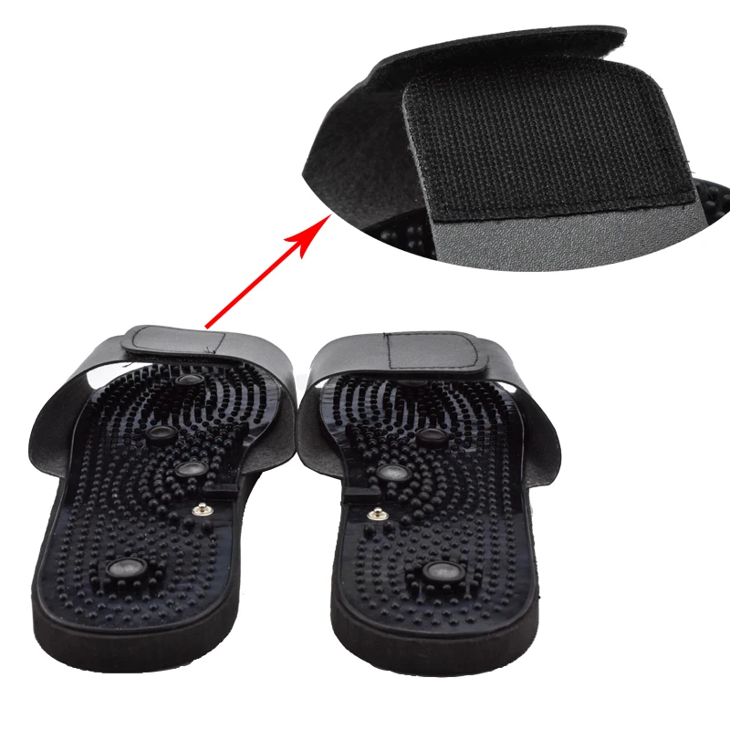 New Tens Acupuncture Therapy Electrode Massage Slippers Body Foot Relaxing Massager Machine Physiotherapy Slippers Rubber Black New Tens Acupuncture Therapy Electrode Massage Slippers Body Foot Relaxing Massager Machine Physiotherapy Slippers Rubber Black