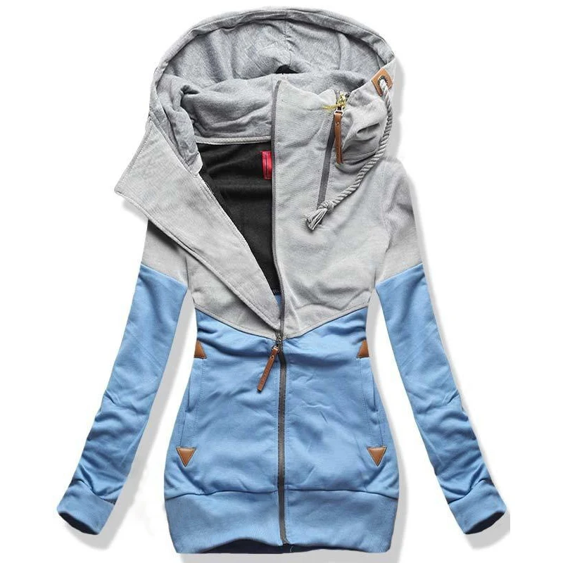  Surmiitro Spring Women Jacket 2019 Autumn Winter Oversized Hooded Sweatshirt Zipper Hoodies Plus Si