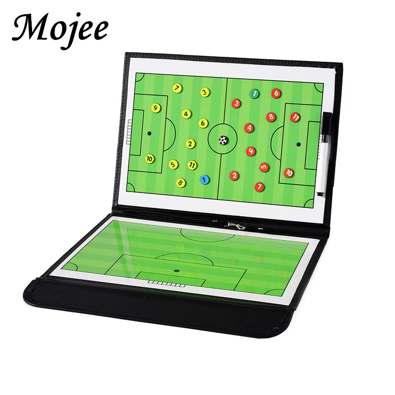 

Foldable Football Coaching Board Coach Football Board Professional Training Tactical Football Ball Dry Erase Magnet Button