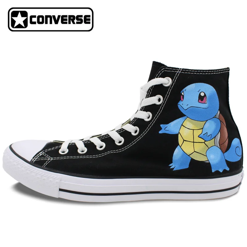Prix pour Filles Garçons Sneakers Hommes Femmes D'origine Converse All Star Pokemon Squirtle Design Personnalisé Peint À La Main Chaussures de Toile Supérieures Chaussures Prix pour Filles Garçons Sneakers Hommes Femmes D'origine Converse All Star Pokemon Squirtle Design Personnalisé Peint À La Main Chaussures de Toile Supérieures Chaussures