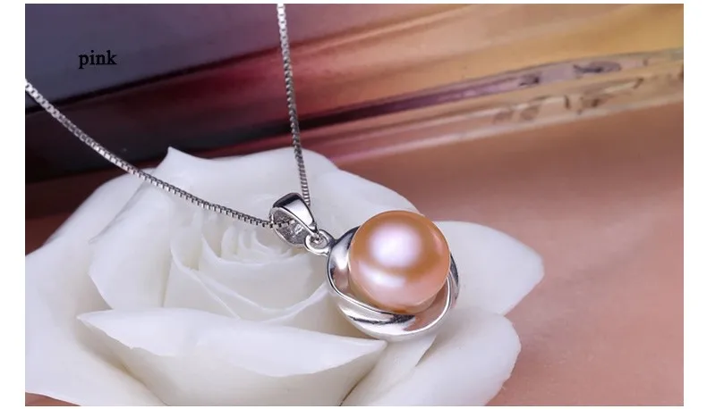 ZHBORUINI большое жемчужное ожерелье 3 цвета Ювелирные изделия из жемчуга высокое качество натуральный жемчужный кулон 925 пробы Серебряные