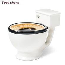 New Creative Funny Toilet Seat Bottle with Handgrip Funny Gag Brief Lovers Coffee Mug Tea Bottle