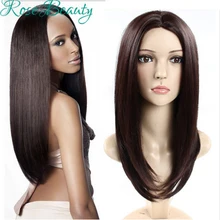 HOT perruque synthetic women Long Straight Hair Black/Brown wigs Heat Resistant Fiber Cosplay Wig peruca pelucas hair wigs