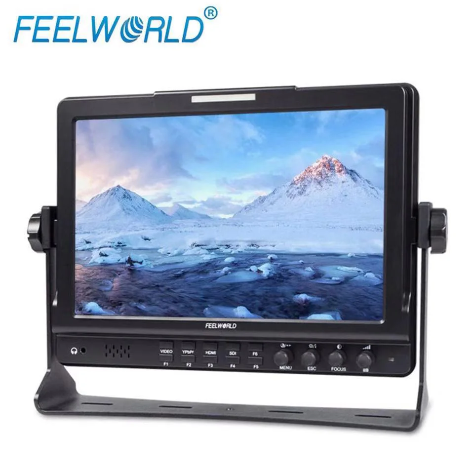 Напольный монитор Feelworld FW1018SPV1 10 1 дюйма с гистограммой IPS 3G SDI HDMI фотостудийная