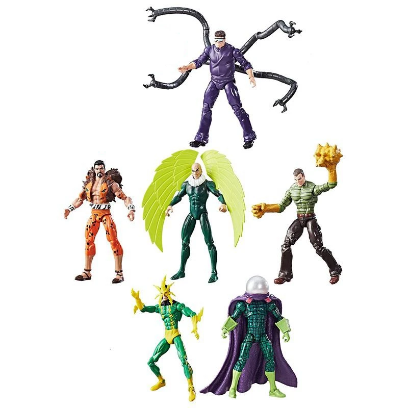 3,7" Marvel Legends Человек-паук Mysterio Kraven доктор Осьминог сандмен фигурка игрушка Brinquedos Фигурки Коллекция Модель подарок