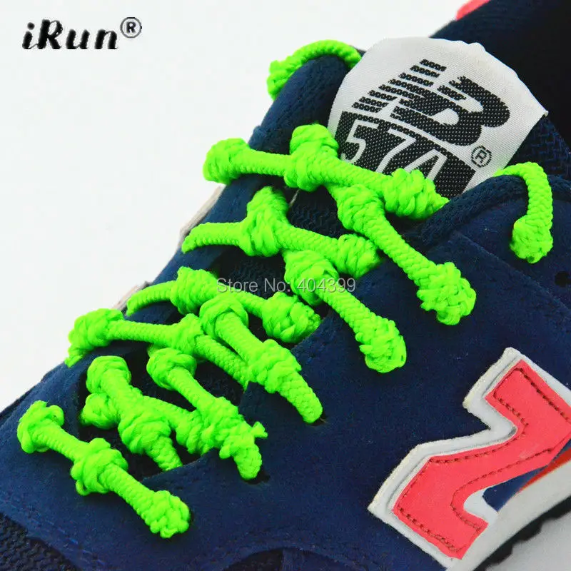 

300pairs/lot No Need To Tie Triathlon Elastic Lace with Knots - best-Sell Never Tie Knotted Elastic Shoelace - DHL FREE SHIPPING