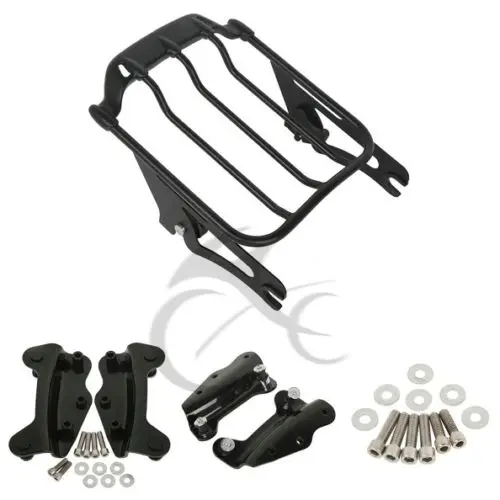 Two-Up Luggage Rack 4 Point Docking For Harley Touring Electra Street Glide Road King FLHT FLHX FLTR 09-13